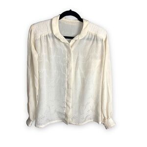 1980’s Vintage Jacquard Blouse size 10